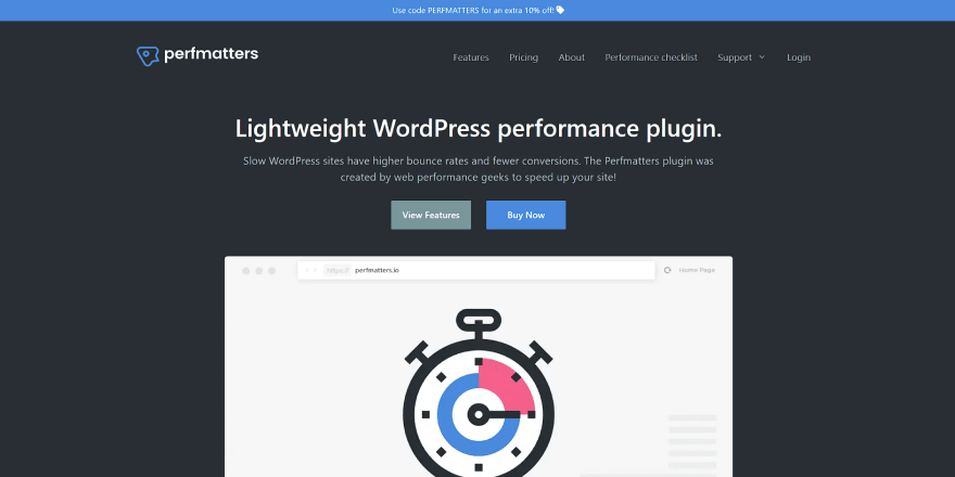 Perfmatters plugin