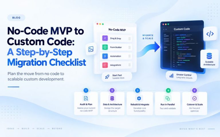 No-Code MVP to Custom Code: A Step-by-Step Migration Checklist